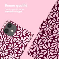 imoshion Étui de télephone portefeuille Design Apple iPhone 12 (Pro) - Bloom Love Blush