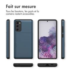 imoshion Coque arrière avec porte-cartes Samsung Galaxy S20 FE - Bleu foncé