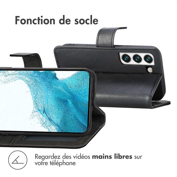 imoshion Étui de télephone portefeuille Samsung Galaxy S22 Plus - Noir