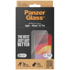 PanzerGlass Protection d'écran Ultra-Wide Fit Anti-bactérienne avec applicateur Apple iPhone 15 Pro