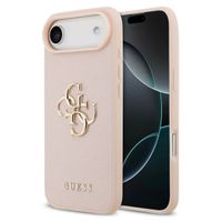Guess Coque Big 4G Logo Grained Apple iPhone Air - Rose