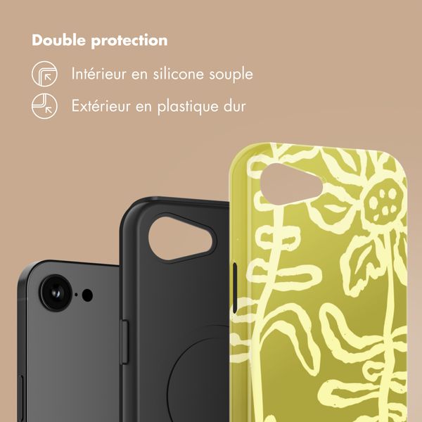 Selencia Coque arrière Vivid Apple iPhone 17e / 16e - Chalky Bloom