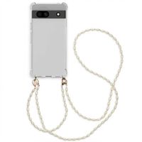 imoshion Coque avec dragonne + bracelet - Perles Google Pixel 7a - Transparent