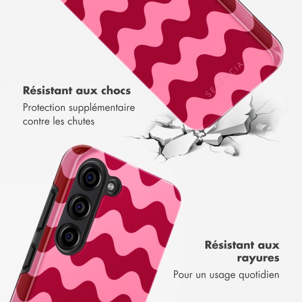 Selencia Coque arrière Vivid Samsung Galaxy S23 - Wave Vibes Lipstick