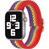 imoshion Bande élastique en nylon Apple Watch Series 1-9 / SE - 38/40/41 mm / Series 10 - 42 mm - Rainbow