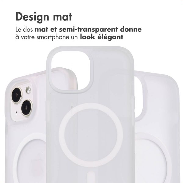 imoshion Coque Color Guard avec MagSafe iPhone 13 / 14 - Blanc