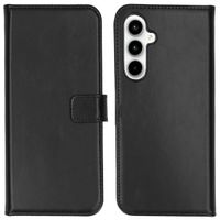 Selencia Étui portefeuille en cuir véritable Samsung Galaxy A35 - Noir