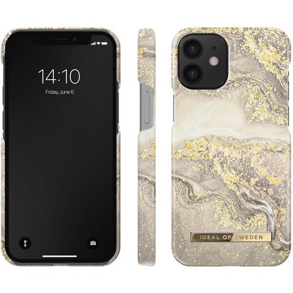 iDeal of Sweden Coque Fashion iPhone 12 Mini - Sparkle Greige Marble