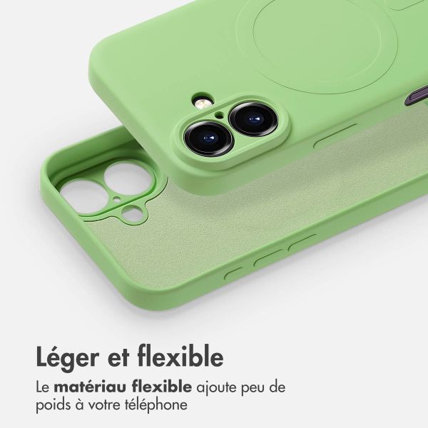 imoshion Coque Couleur avec MagSafe iPhone 16 - Vert