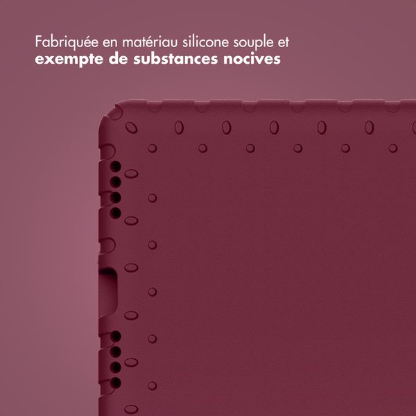 imoshion Coque kidsproof avec poignée Apple iPad 11 (2025) 11 pouces A16 / iPad 10 (2022) 10.9 pouces - Velvet Plum