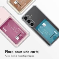 imoshion Coque silicone avec support de passe Samsung Galaxy S24 Plus - Transparent