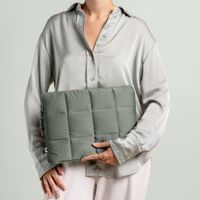 Selencia Pochette ordinateur Puffy 13-14 pouces - Sage Green