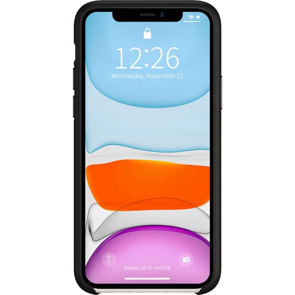 Valenta Coque en cuir Luxe iPhone 11 - Noir