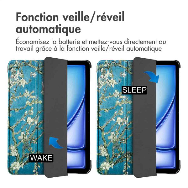 imoshion Coque tablette Design Trifold Apple iPad Air 13 pouces (2025) M3 / (2024) M2 - Green Plant