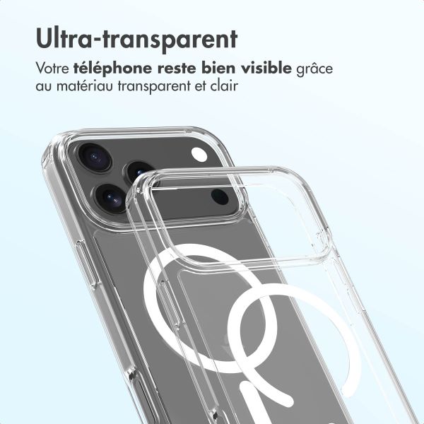 Accezz Coque arrière Xtreme Impact avec MagSafe Apple iPhone 17 Pro Max - Transparent