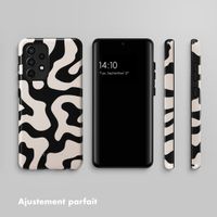 Selencia Coque arrière Vivid Tough Samsung Galaxy A52(s) (5G/4G) - Art Wave Black