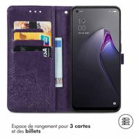 imoshion Etui de téléphone portefeuille Mandala Oppo Reno 8 5G - Violet