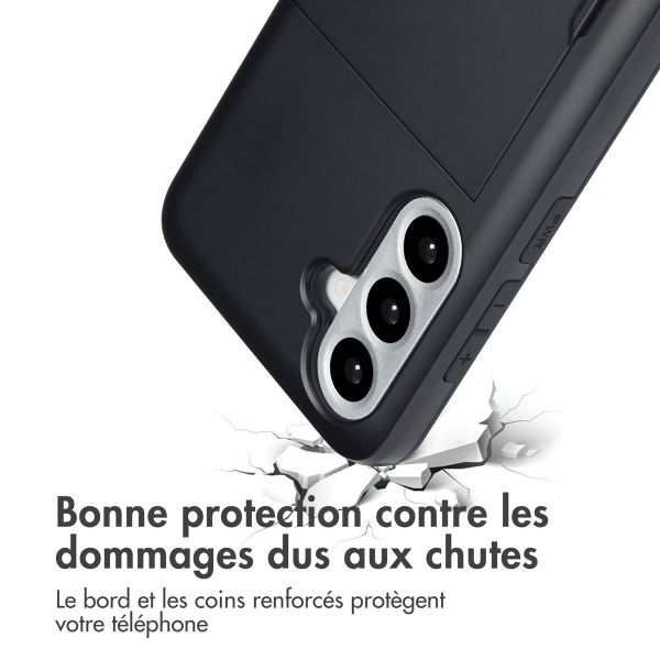 imoshion Coque arrière avec porte-cartes Samsung Galaxy A36 / A56 - Noir
