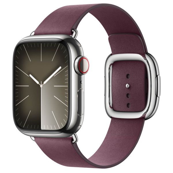 Apple Modern Buckle FineWoven Apple Watch Series 1 á 9 / SE (38/40/41 mm) | Series 10 (42 mm) - Taille L - Mulberry