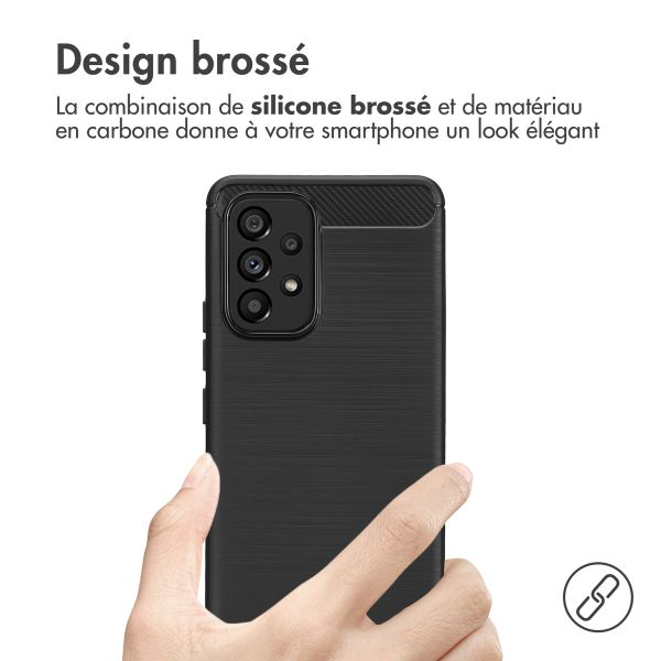 imoshion Coque Brushed Samsung Galaxy A53 - Noir