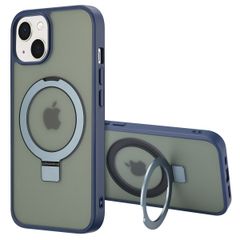 Accezz Coque Ring Stand avec MagSafe Apple iPhone 14 - Bleu