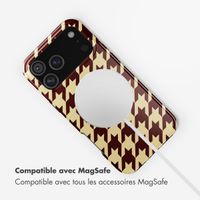 Selencia Coque arrière Vivid avec MagSafe Apple iPhone 17 Pro Max - Pied-de-Poule