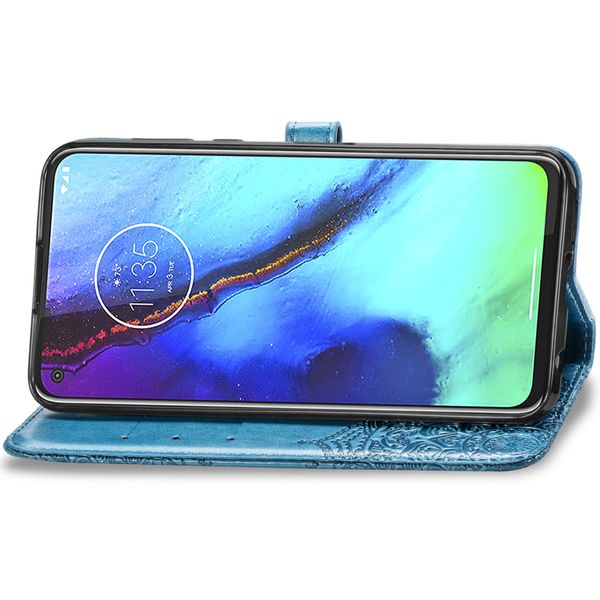 Etui de téléphone Mandala Motorola Moto G Pro - Turquoise