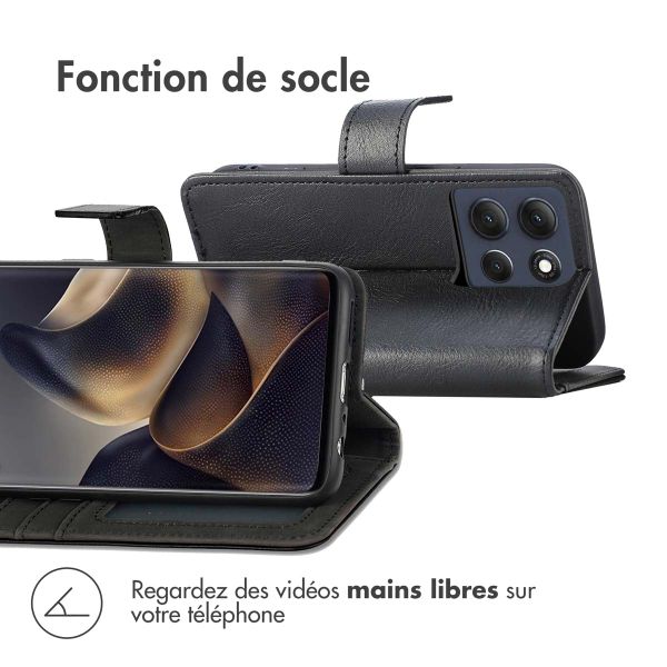 imoshion Étui de télephone portefeuille Motorola Moto G86 - Noir