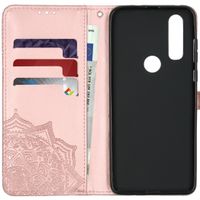 Etui de téléphone Mandala Motorola One Action - Rose clair