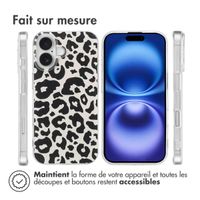 imoshion Coque Design Apple iPhone 16 - Leopard Transparent
