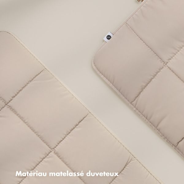 Selencia Pochette ordinateur Puffy 13-14 pouces - Beige