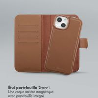 Selencia Étui portefeuille amovible Olyn avec MagSafe Apple iPhone 14 / 13 - Marron