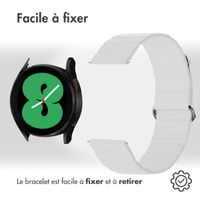 imoshion Bracelet en cuir magnétique  - Connexion universelle 20 mm - Blanc