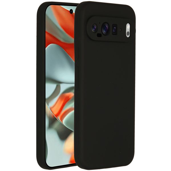 Accezz Coque Liquid Silicone Google Pixel 9 Pro XL - Noir