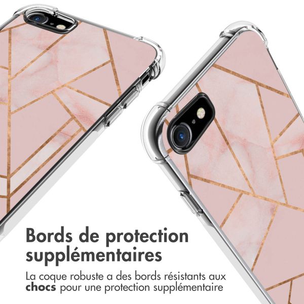 imoshion Coque Design avec cordon iPhone SE (2022 / 2020) / 8 / 7 - Pink Graphic