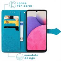 imoshion Etui de télephone Mandala Samsung Galaxy A33 - Turquoise