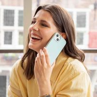 Accezz Coque Liquid Silicone Apple iPhone 12 (Pro) - Sky Blue