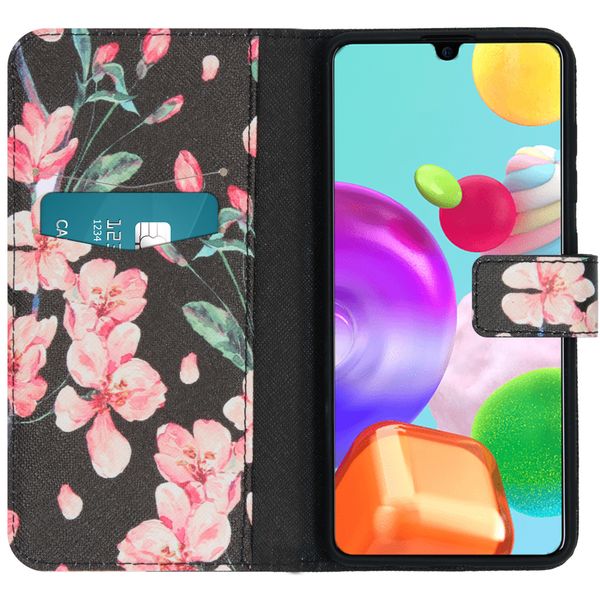 imoshion Coque silicone design Galaxy A41 - Blossom Watercolor Black