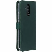 Selencia Étui portefeuille en cuir véritable Huawei Mate 20 Lite - Vert