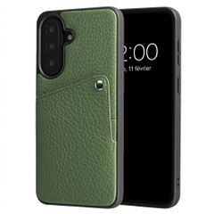 Selencia Coque Riva avec porte-cartes Samsung Galaxy A57 (5G) - Sage Green