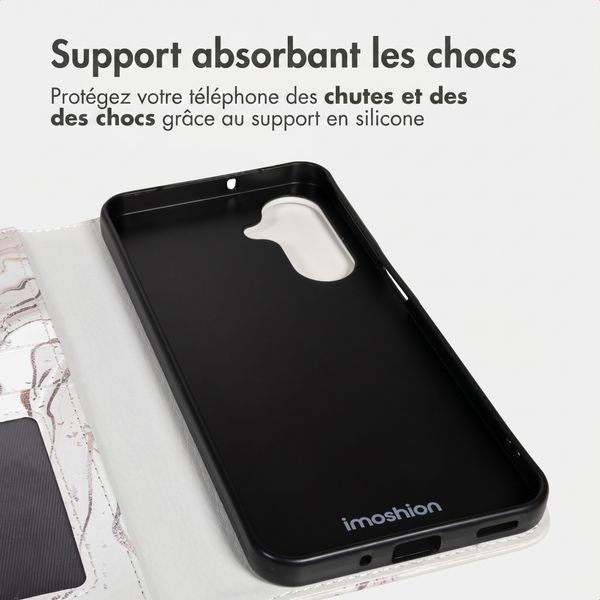 imoshion Étui de télephone portefeuille Design Samsung Galaxy A17 (5G) / (4G) - Sandy Marble