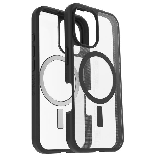 OtterBox Coque React MagSafe Apple iPhone 16 - Black Crystal