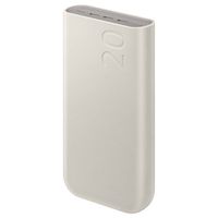 Samsung Batterie externe 20 000 mAh - Charge rapide 45 Watt - 3x USB-C - Beige