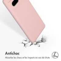 Accezz Coque Liquid Silicone Google Pixel 7 - Rose