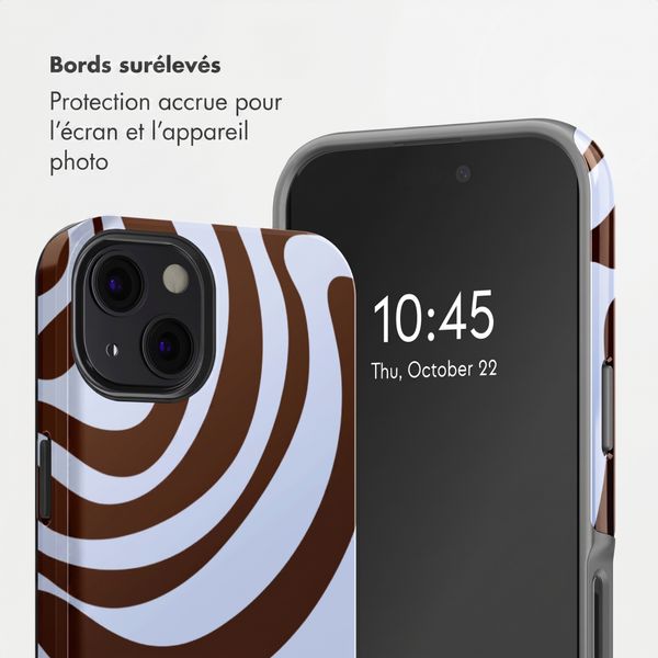 Selencia Coque arrière Vivid Apple iPhone 13 - Dream Swirl Chocolate