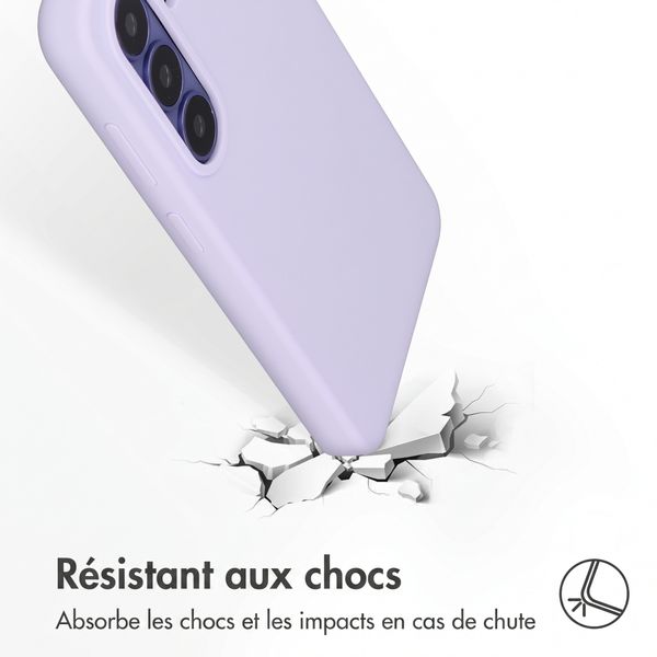 Accezz Coque Liquid Silicone avec MagSafe Samsung Galaxy S26 Plus - Violet