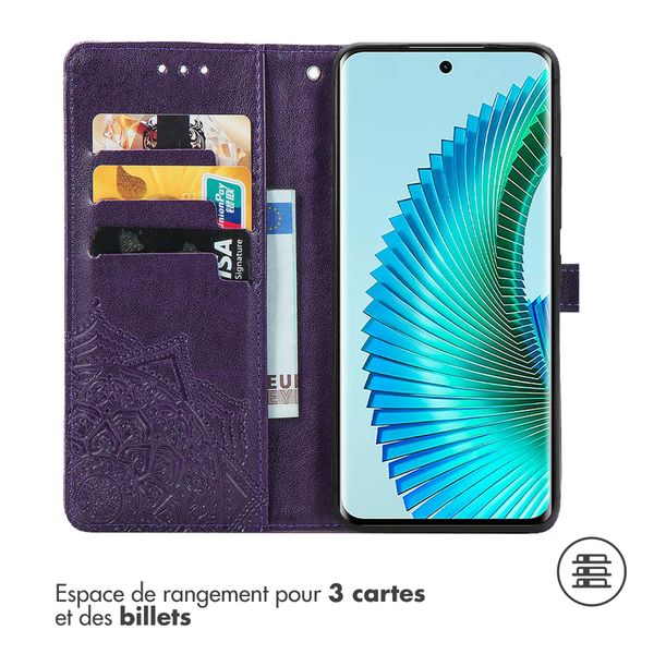 imoshion Etui de télephone Mandala Honor Magic 6 Lite - Violet
