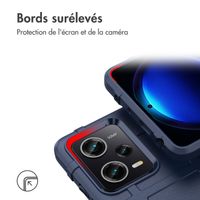 imoshion Coque Rugged Shield Xiaomi Poco X5 Pro 5G - Bleu foncé