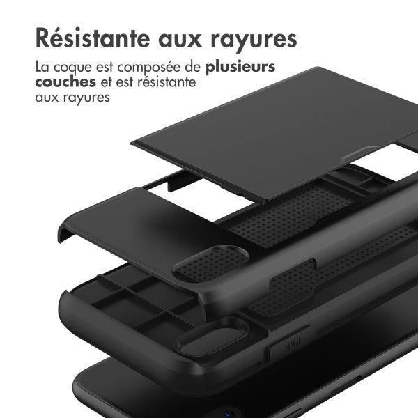 imoshion Coque arrière avec porte-cartes Apple iPhone X / Xs - Noir