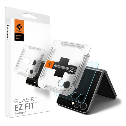 Spigen EZ Fit Glas.tR avec plateau d'installation - 1 pack Samsung Galaxy Z Flip 7